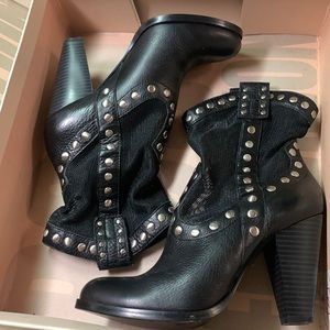 BCBGeneration Black Leather Boots